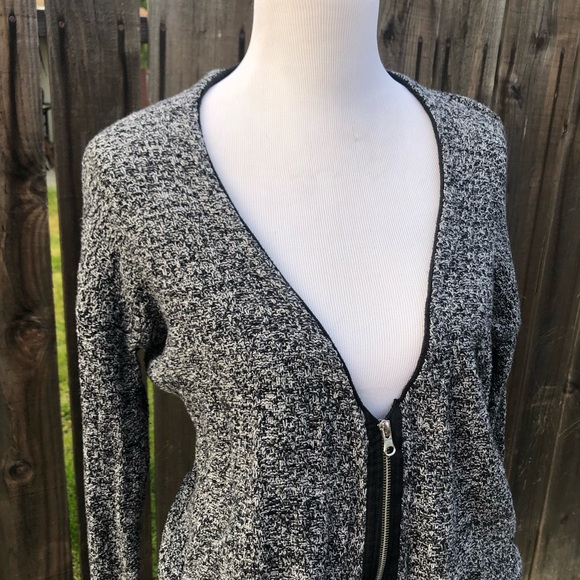 UO silence + noise cardigan zipper gray size Small - Picture 2 of 8